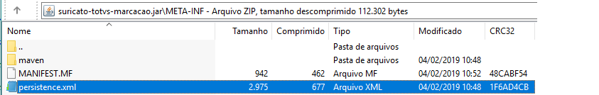 5. 5º. Passo -  Localize o arquivo persistence.xml