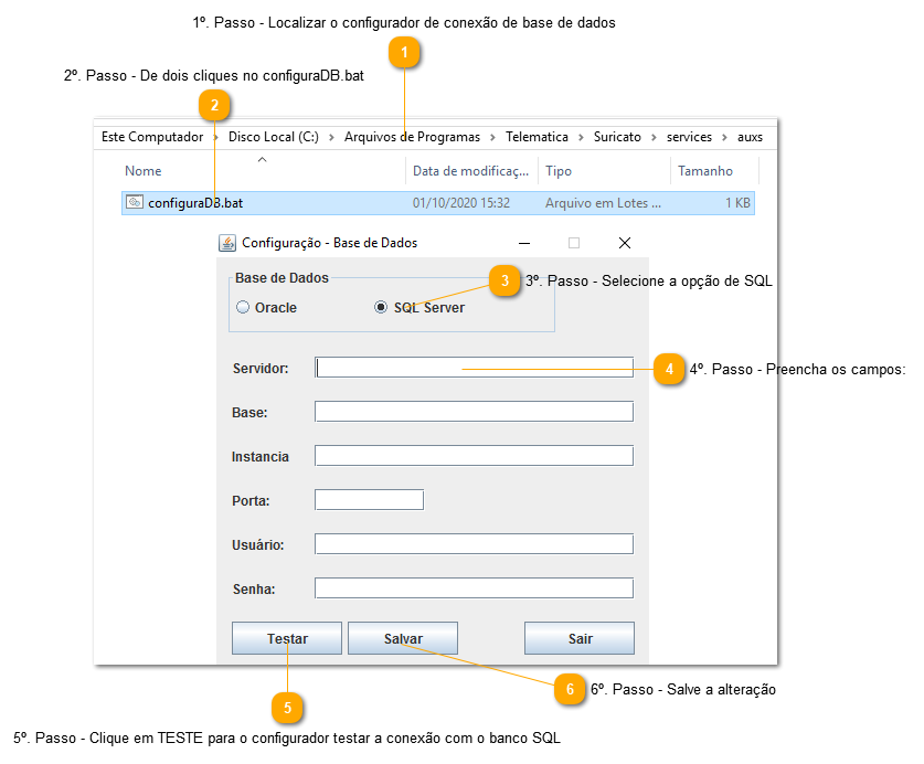 2.14. Como configurar o GerServ SQL