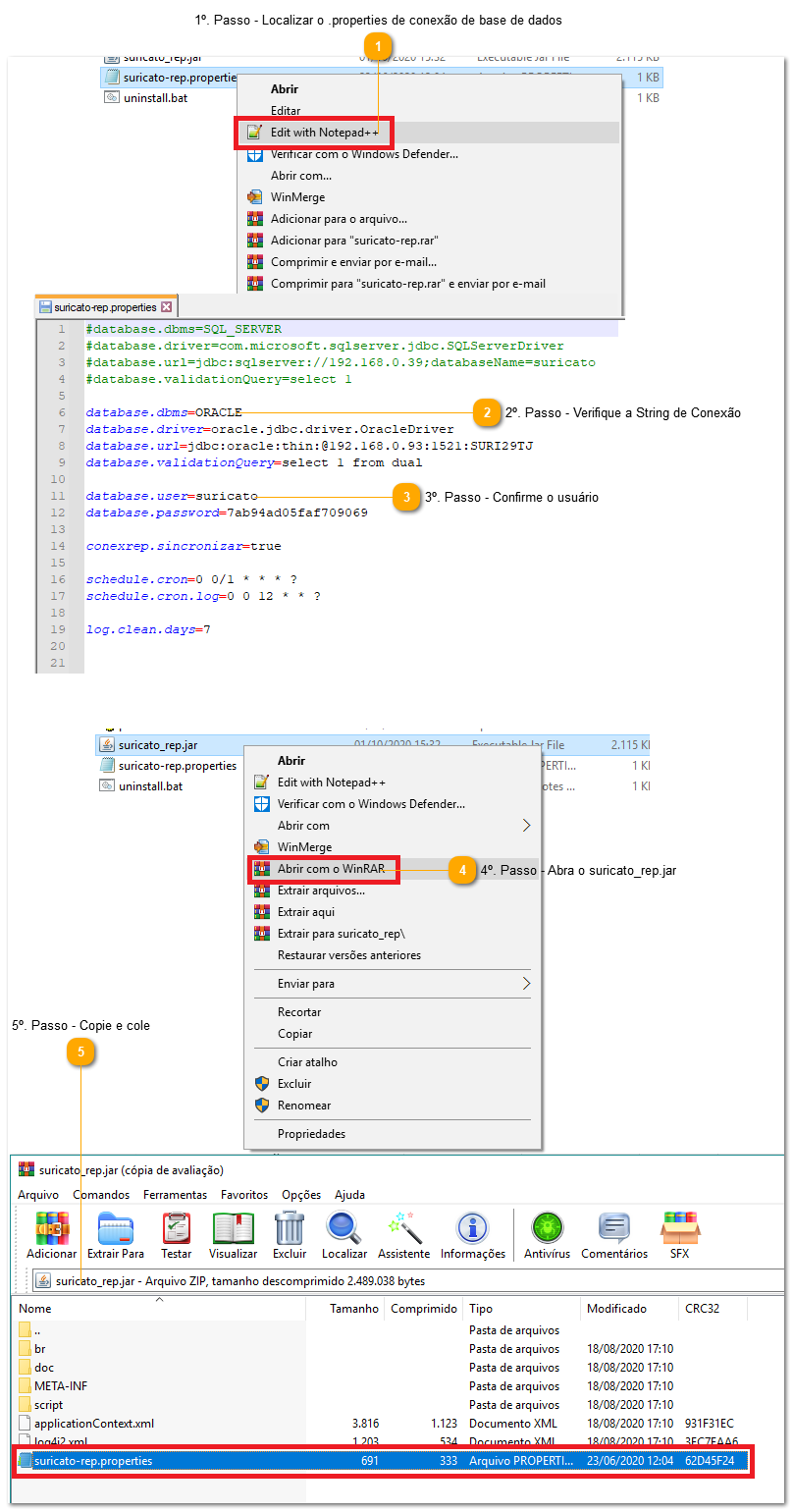 2.17. Como configurar o Suricato REP Oracle