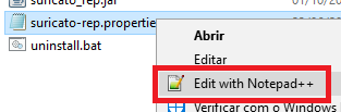 1. 1º. Passo - Localizar o .properties de conexão de base de dados