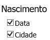 8. 8º. Passo - Selecionar os dados de Nascimento