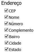 9. 9º. Passo - Selecionar os dados de Endereço