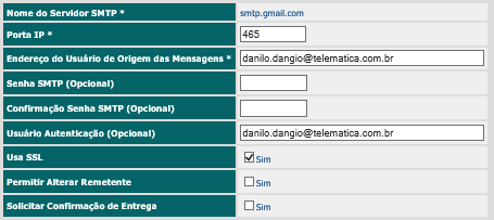 2. 2º. Passo - Preencher os Campos