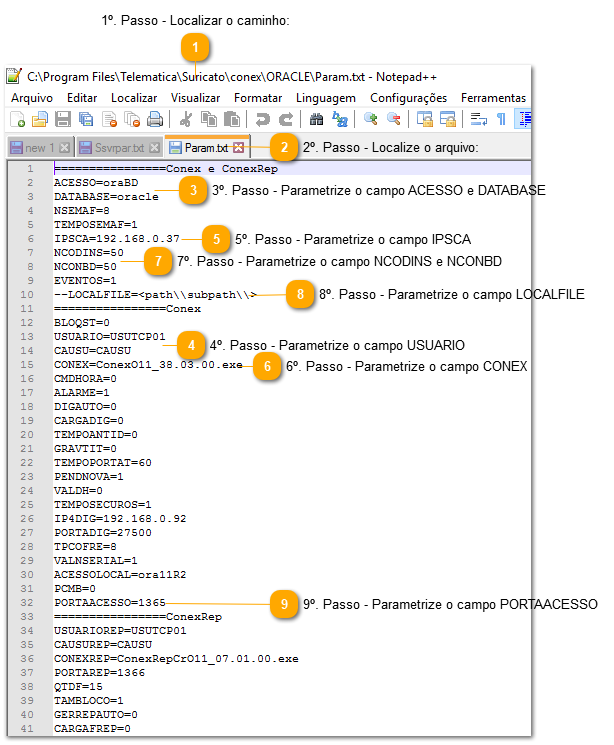3.11. Como configurar o CONEX Acesso Oracle