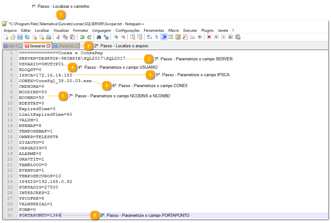 3.16. Como configurar o CONEX ReP SQL