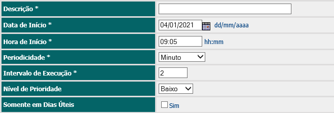 3. 3º. Passo - Preencher os Dados