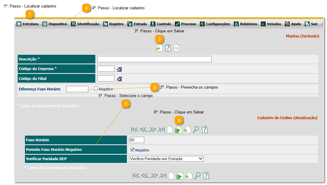 4.10. Como configurar fuso horário