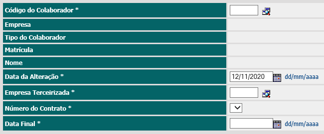 3. 3º. Passo - Preencher os campos