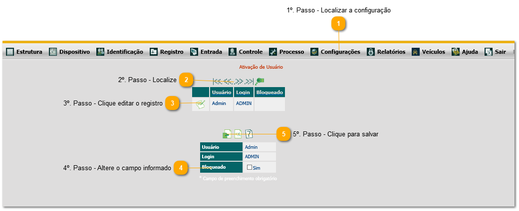 5.27. Como ativar um usuario bloqueado