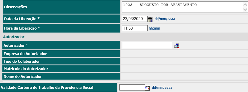 3. 3º. Passo - Preencher os campos