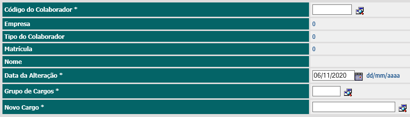 3. 3º. Passo - Preencher os campos