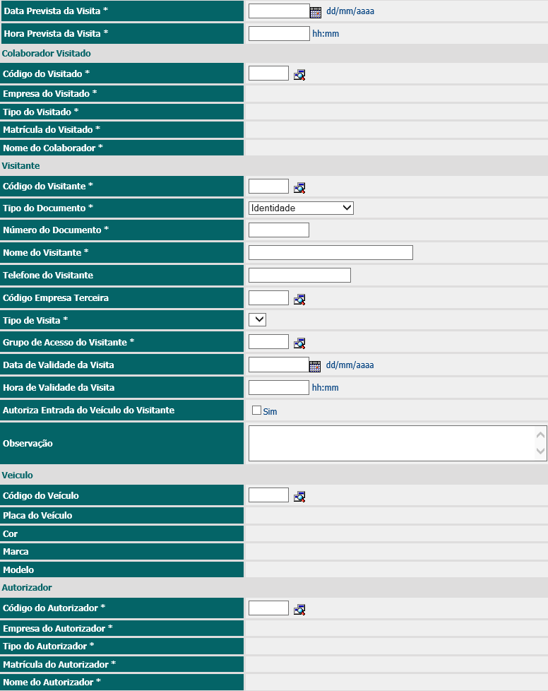 2. 2º. Passo - Preencher os Campos