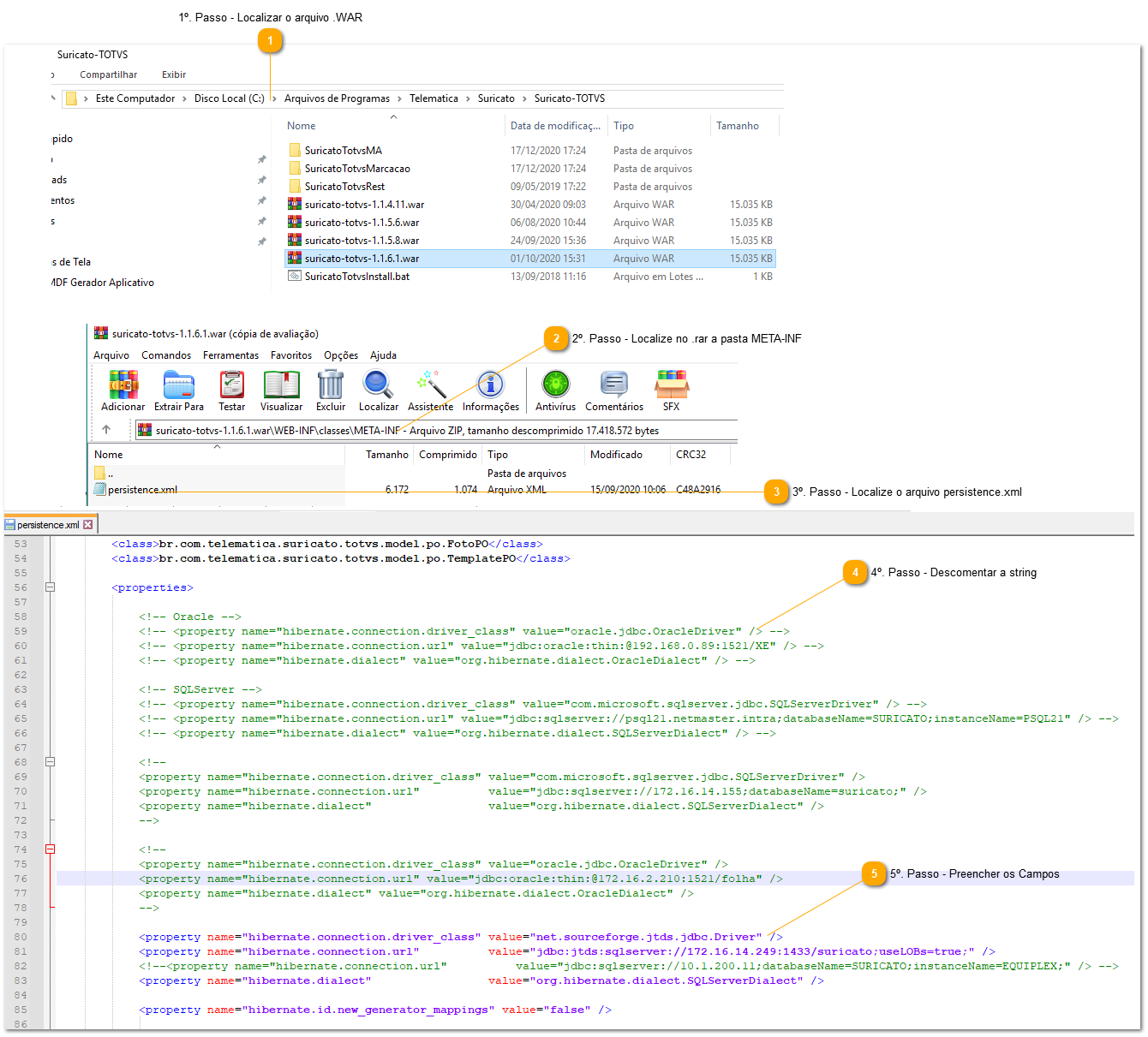9.2.1. Como configurar o Suricato WS TOTVS - SQL JDTS