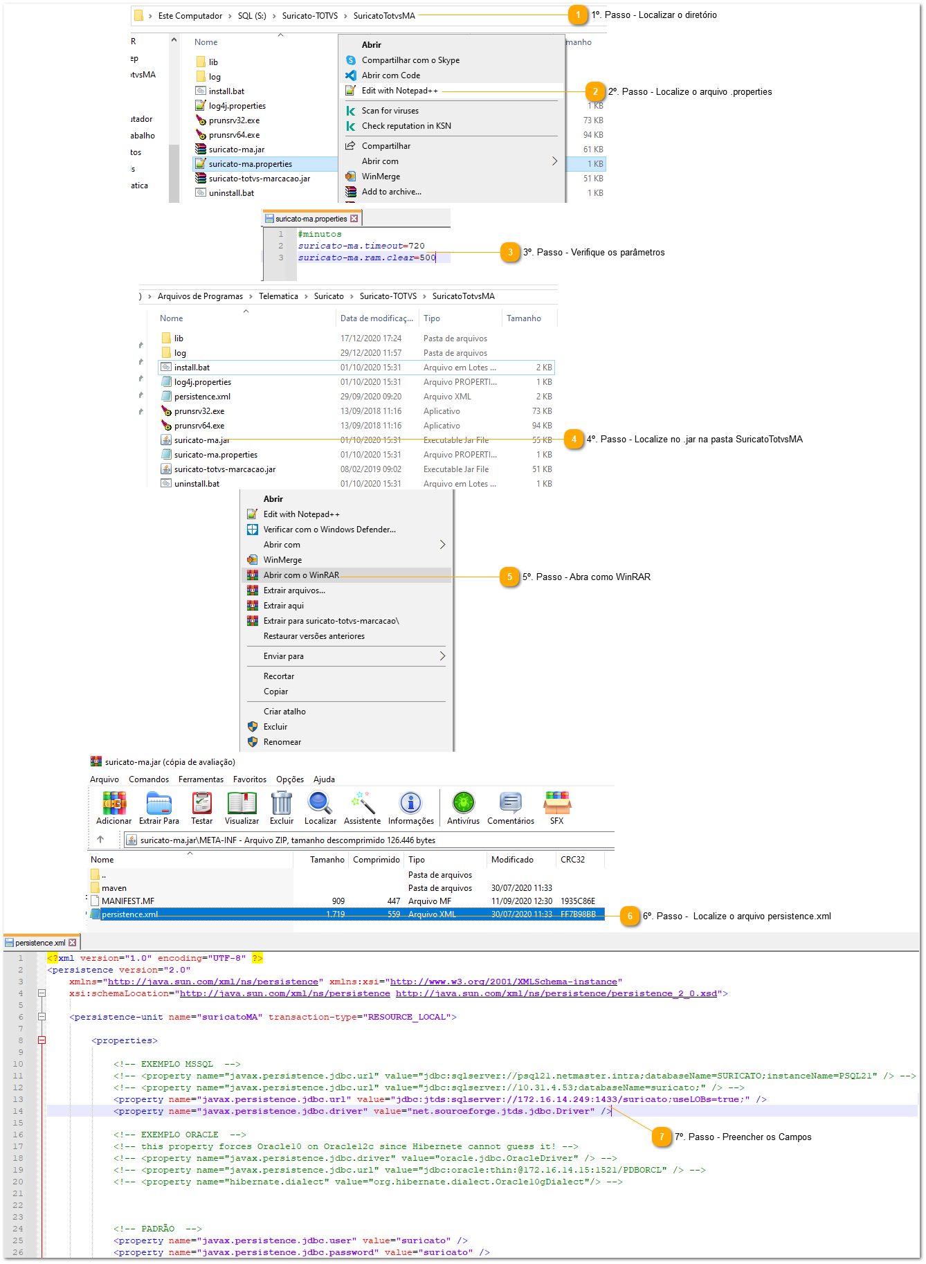 9.3.1. Como configurar o Suricato MA - SQL JDTS