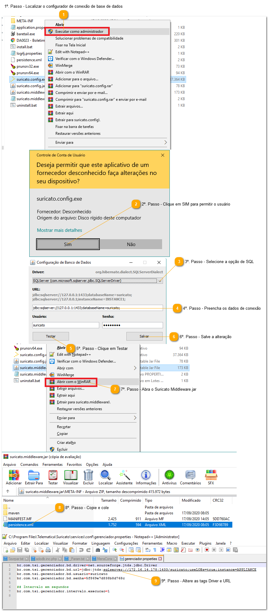 2.16.1. Como configurar o Middleware SQL - JDTS