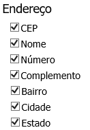 4. 4º. Passo - Selecionar os dados de Endereço