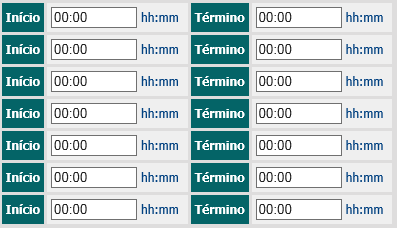 8. 8º. Passo - Preencher os dados de faixa inicio e fim