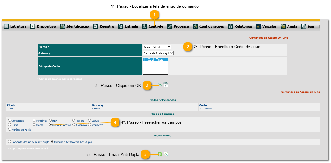 4.5. Como enviar configuração de anti-dupla