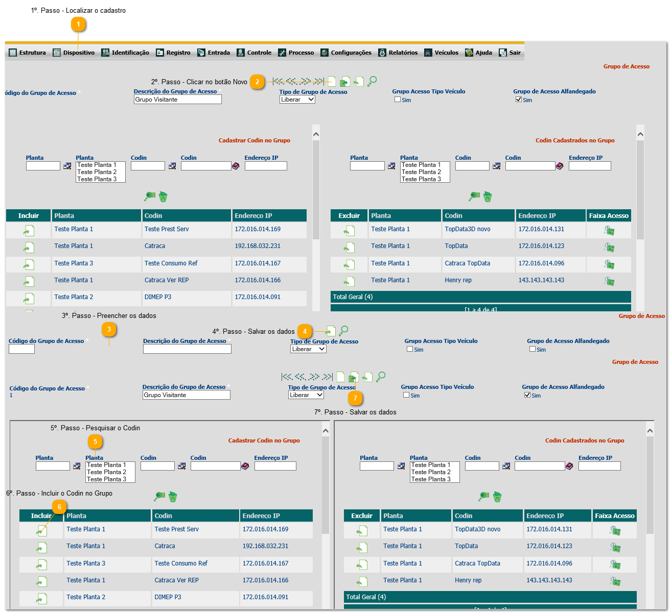 5.29. Como realizar controle de grupo de acesso