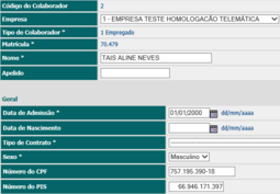 2. 2º. Passo - Preencher Dados