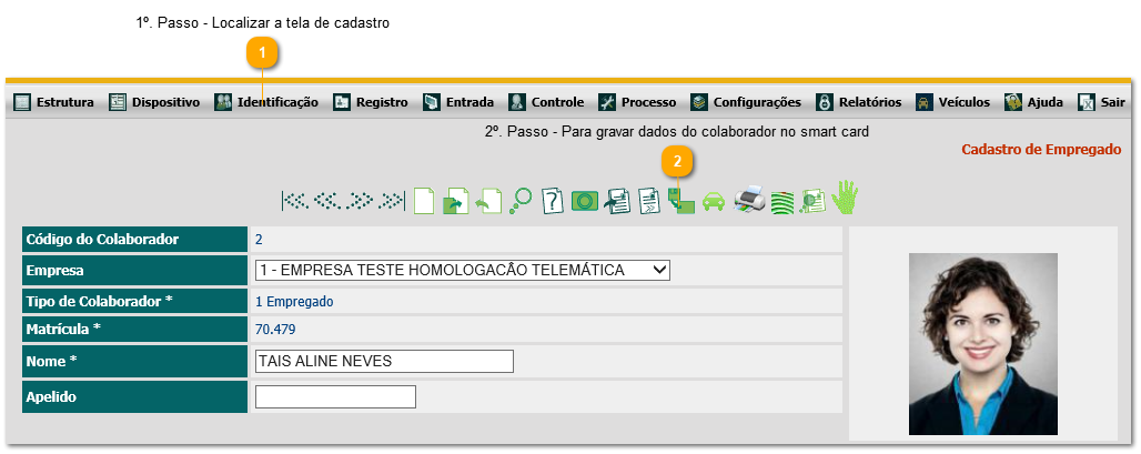 5.38. Como gravar um crachá SmartCard