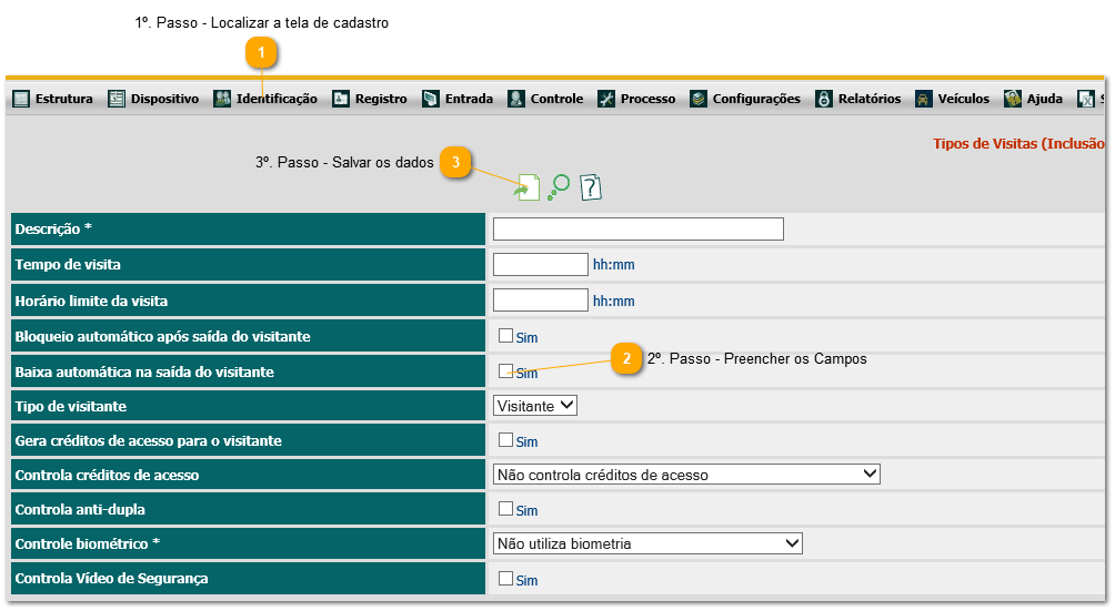 6.9. Como realizar recolhimento e baixa automática de crachás