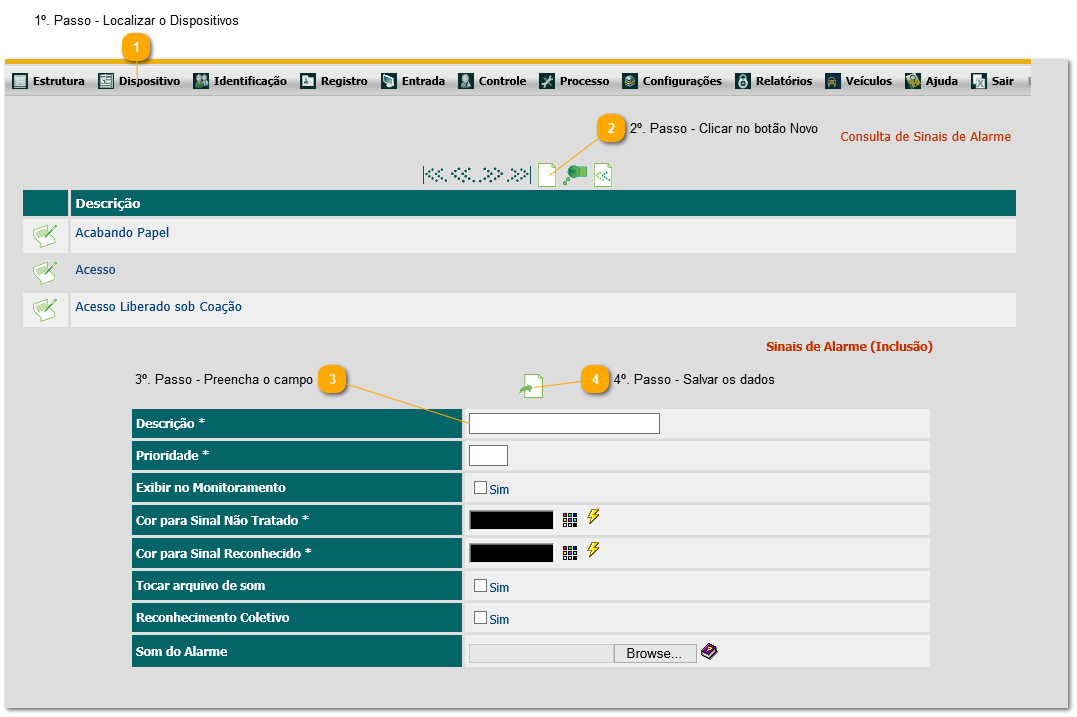 7.6. Como configurar prioridade de alarme